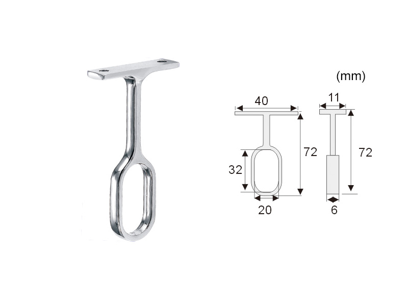 CS011 Oval Closet Rod Center Support Closet Rods The Business of