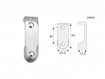 CS007 - Oval Closet Rod End Support