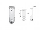 CS007 - Oval Closet Rod End Support